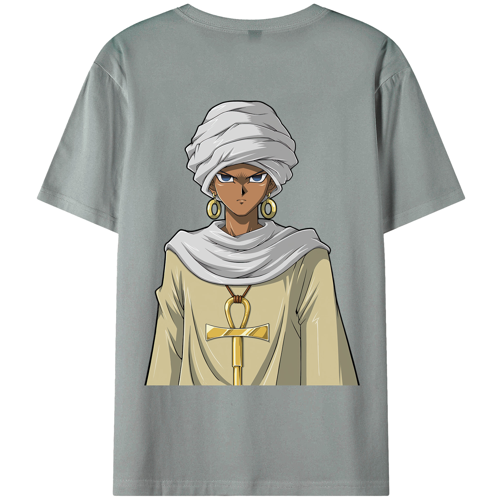 （画像用） 遊☆戯☆王 Yu-Gi-Oh! 綿100％ メンズ半袖Tシャツ（バックプリント） 通気性